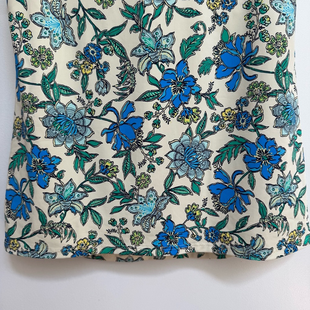 Lands End Floral High Neck Tankini Swimsuit Top Women Size 6 - Picture 8 of 13